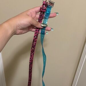 Stylish Pink and Blue Women's Belts